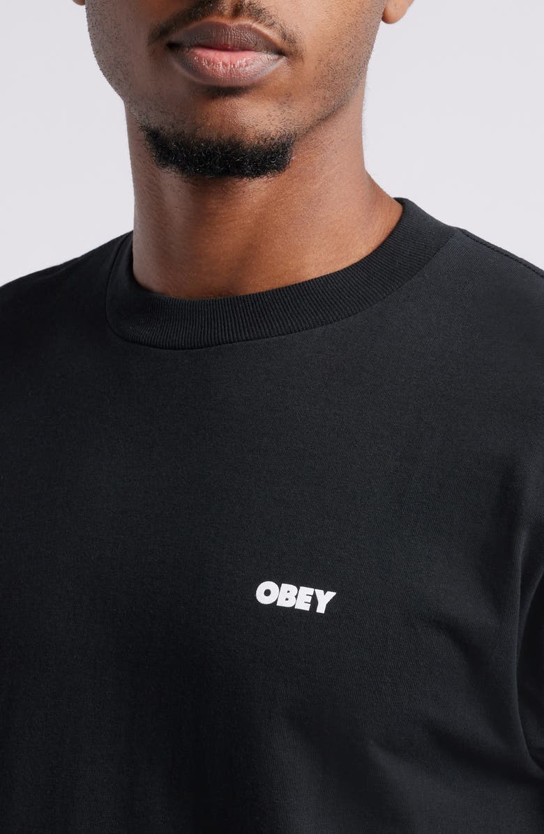 Obey Drink Crude Oil Cup Graphic T-Shirt, Alternate, color, 