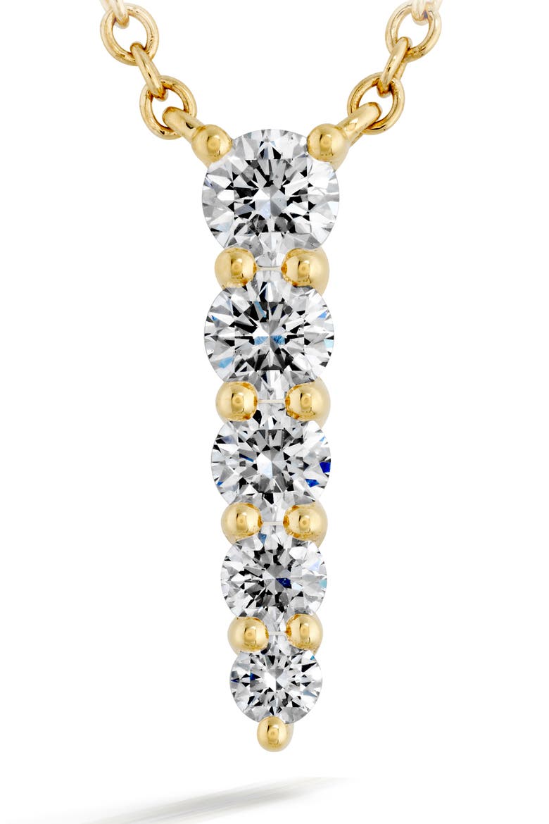 Identity Diamond Pendant Necklace, Alternate, color, YELLOW GOLD