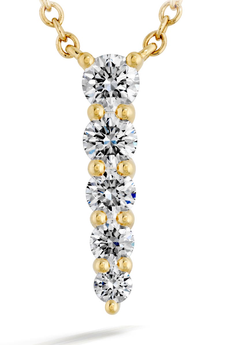 Mémoire Identity Diamond Pendant Necklace, Alternate, color, Yellow Gold