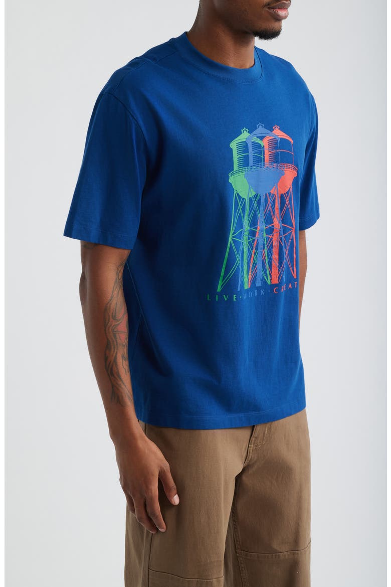Graphic T-Shirt, Alternate, color, NAVY PEONY