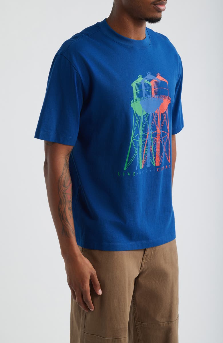 Brooklyn Industries Graphic T-Shirt, Alternate, color, Navy Peony