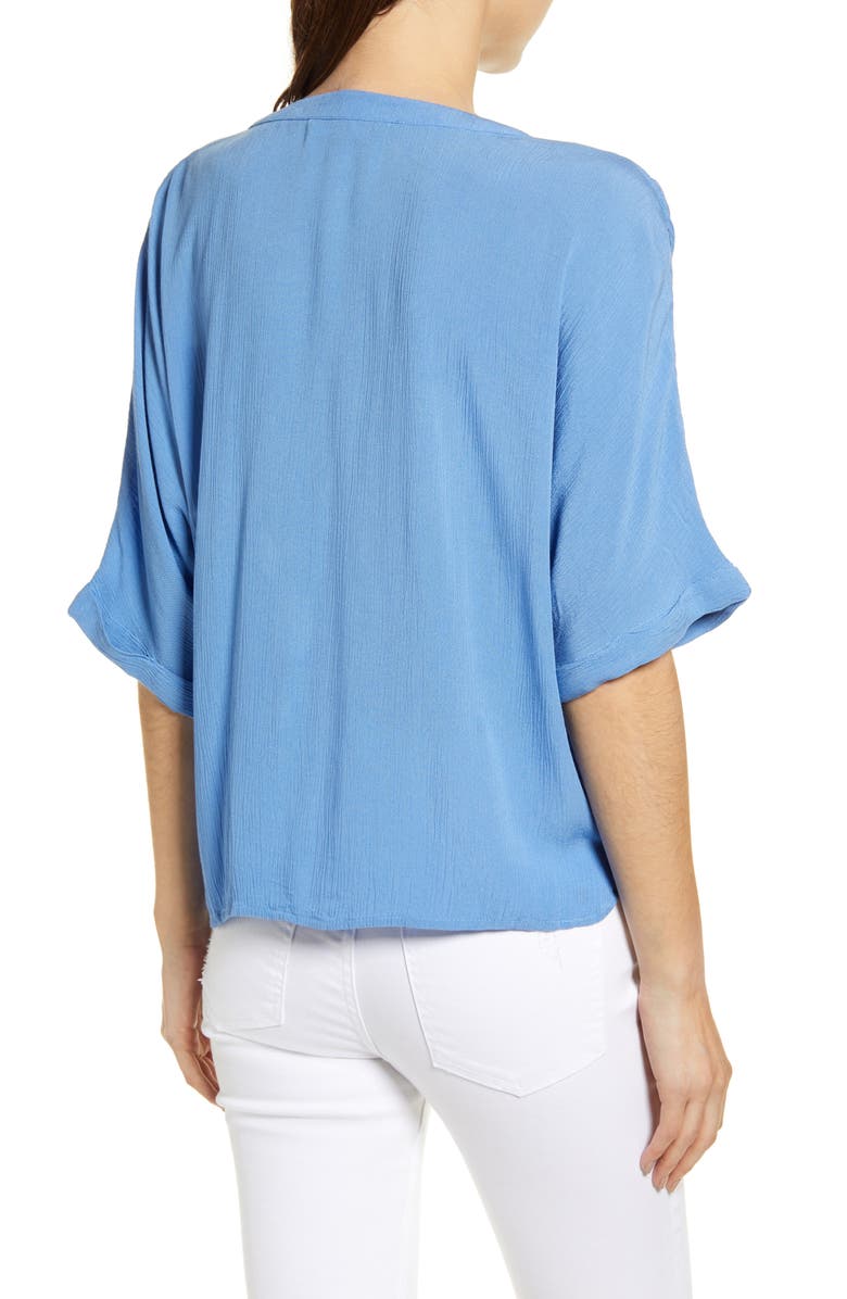 VERO MODA Mallory Tie Front Boxy Blouse, Alternate, color, 