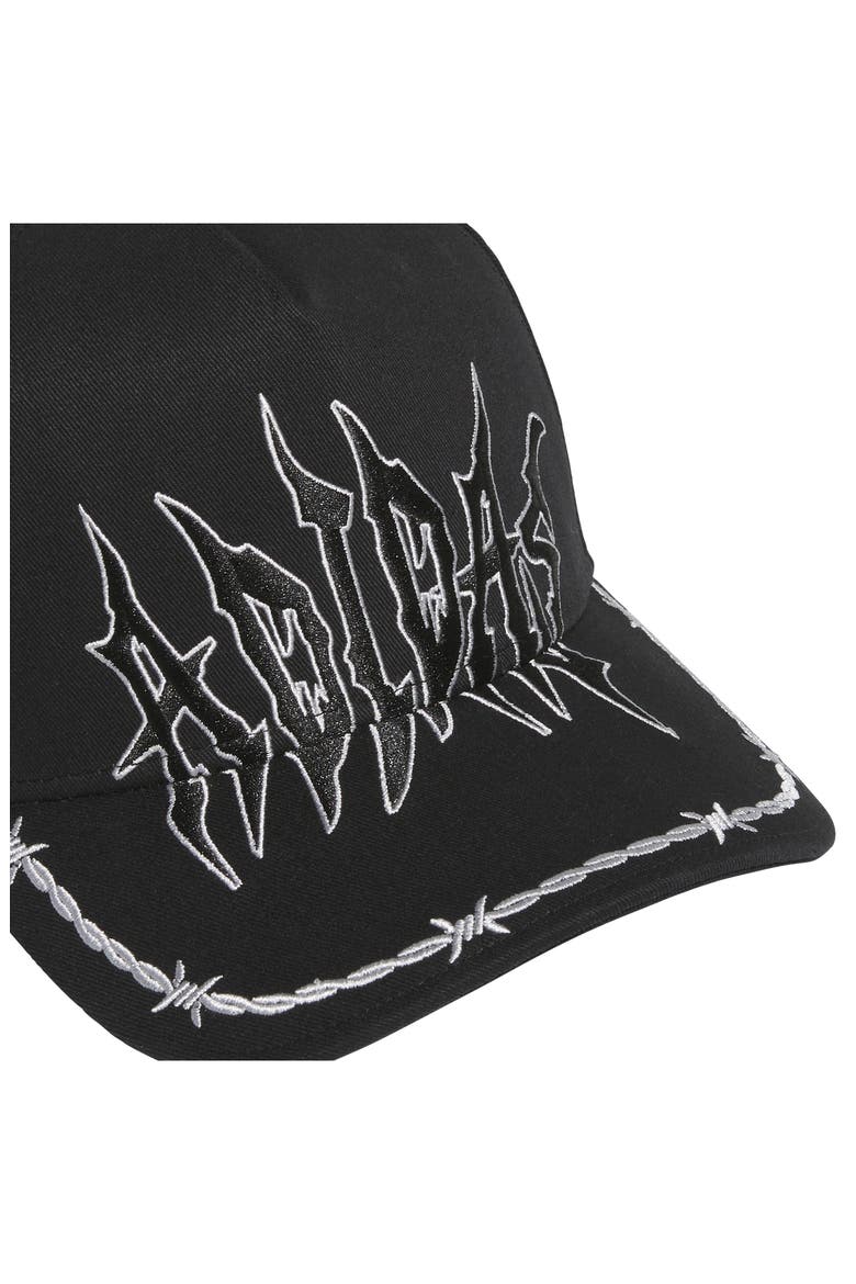 Goth High Crown Baseball Cap, Alternate, color, BLACK