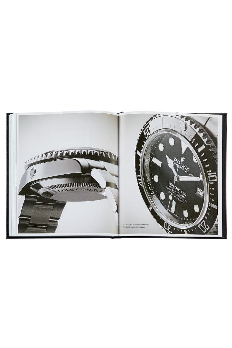 The Book of Rolex Leather Coffee Table Book, Alternate, color, Black
