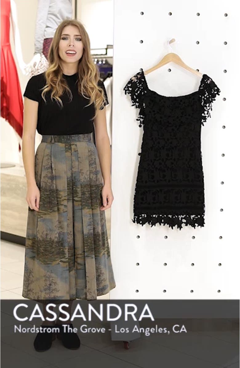 Off the Shoulder Lace Minidress, sales video thumbnail