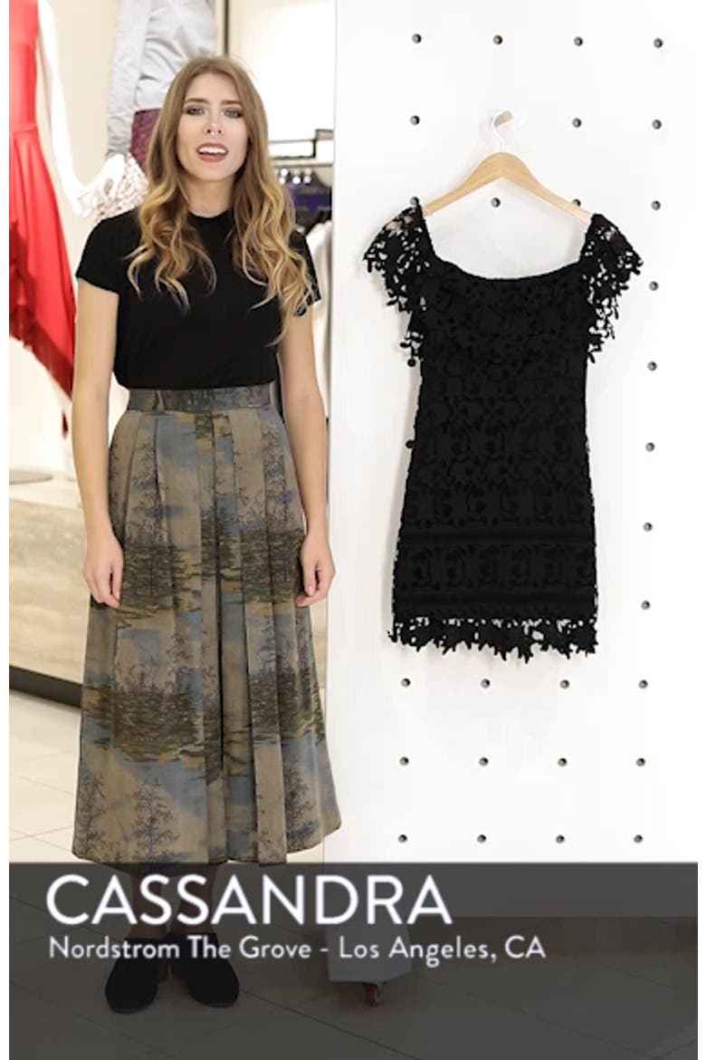 Off the Shoulder Lace Minidress video