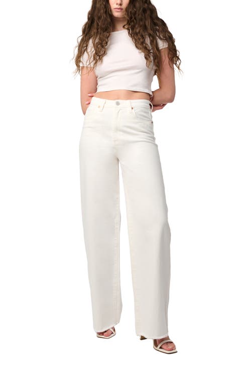 BLANKNYC BLANKNYC THE FRANKLIN RIBCAGE FRAY HEM WIDE LEG JEANS