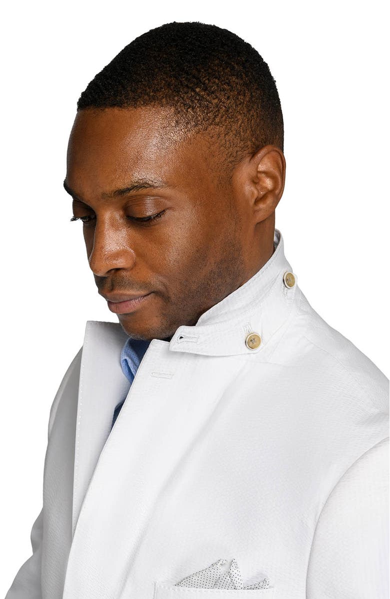 Brooklyn Brigade Sterling Seersucker Blazer, Alternate, color, White