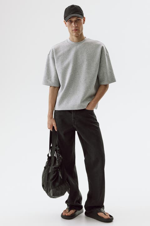 Oversized Fit Scuba Knit T-shirt