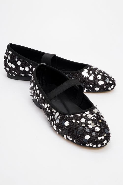 Prologue Shoes Grego Sequin Embellished Flat