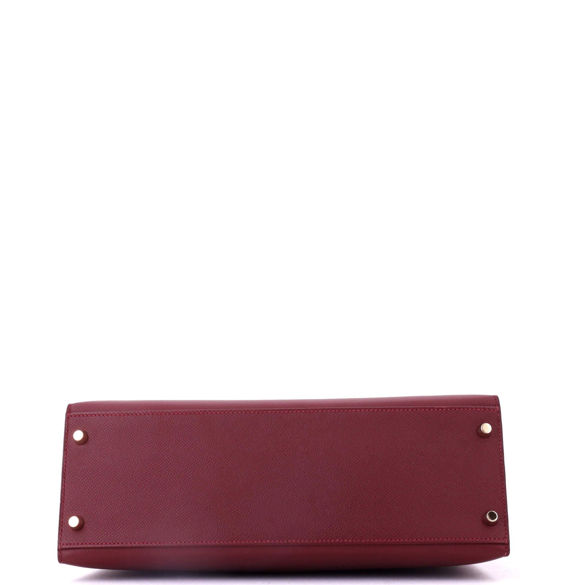 Pre-Owned Hermes Kelly Handbag Red Epsom with Gold Hardware 32, Alternate, color, Rouge H