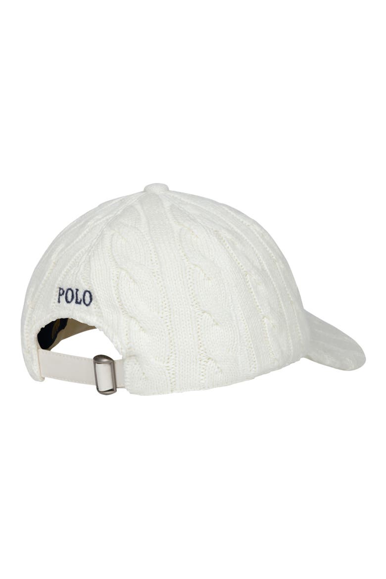 Cable Stitch Baseball Cap, Alternate, color, ANTIQUE CREAM