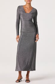 ASTR the Label Ruched Long Sleeve Knit Dress