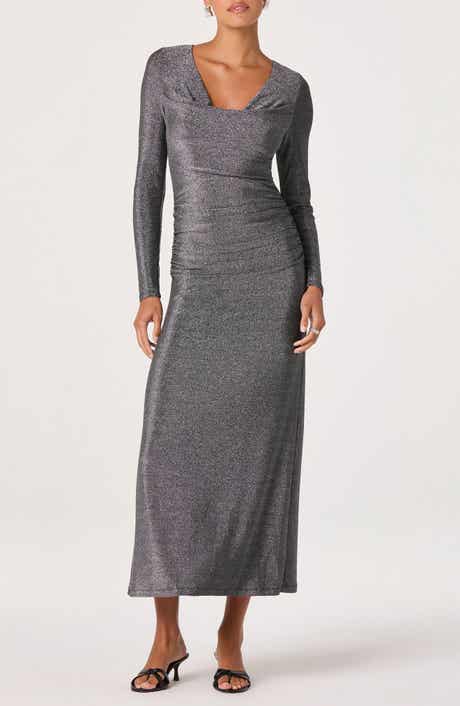 ASTR the Label Ruched Long Sleeve Knit Dress