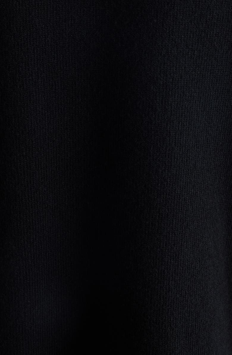 Balenciaga Relaxed Logo Embroidered Virgin Wool Sweater, Alternate, color, 1000 Black