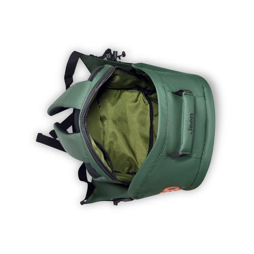 Jeep Softside 20" Two Wheel Rolling Travel Duffle Bag [js006b] & Laptop Travel Backpack [js011b] Set In Green