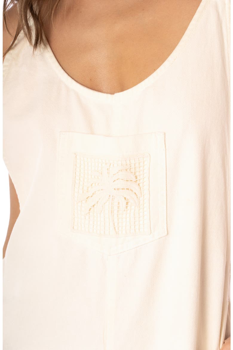Zayden Embroidered Cotton Cover-Up Romper, Alternate, color, WHITE