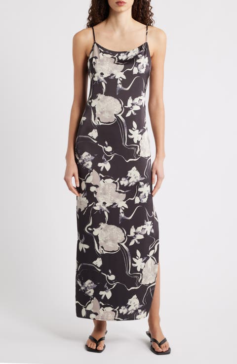 Floral Scoop Neck Maxi Dress