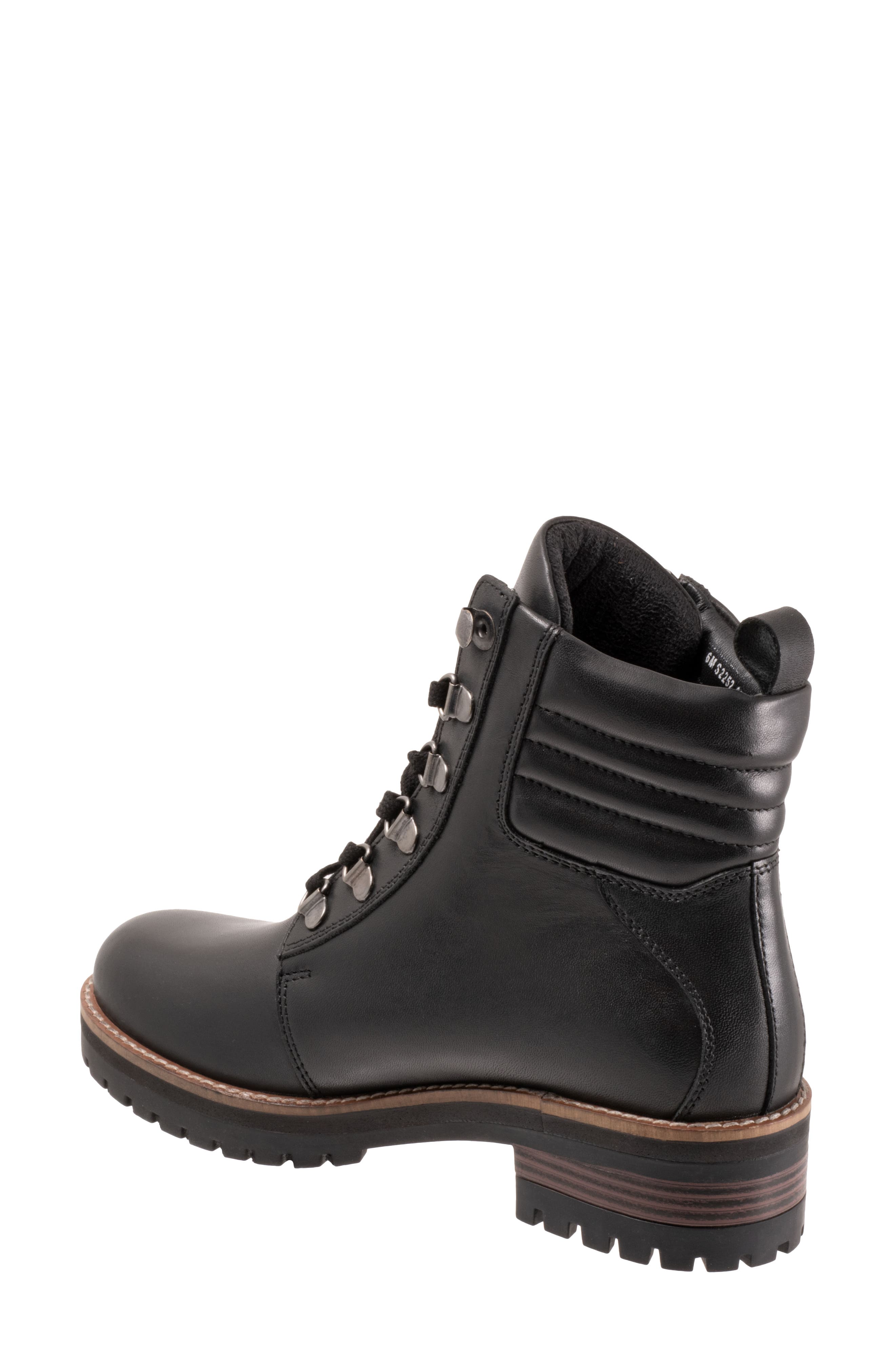 SoftWalk<sup>®</sup> Everett Lace-Up Boot, Alternate, color, Black Leather