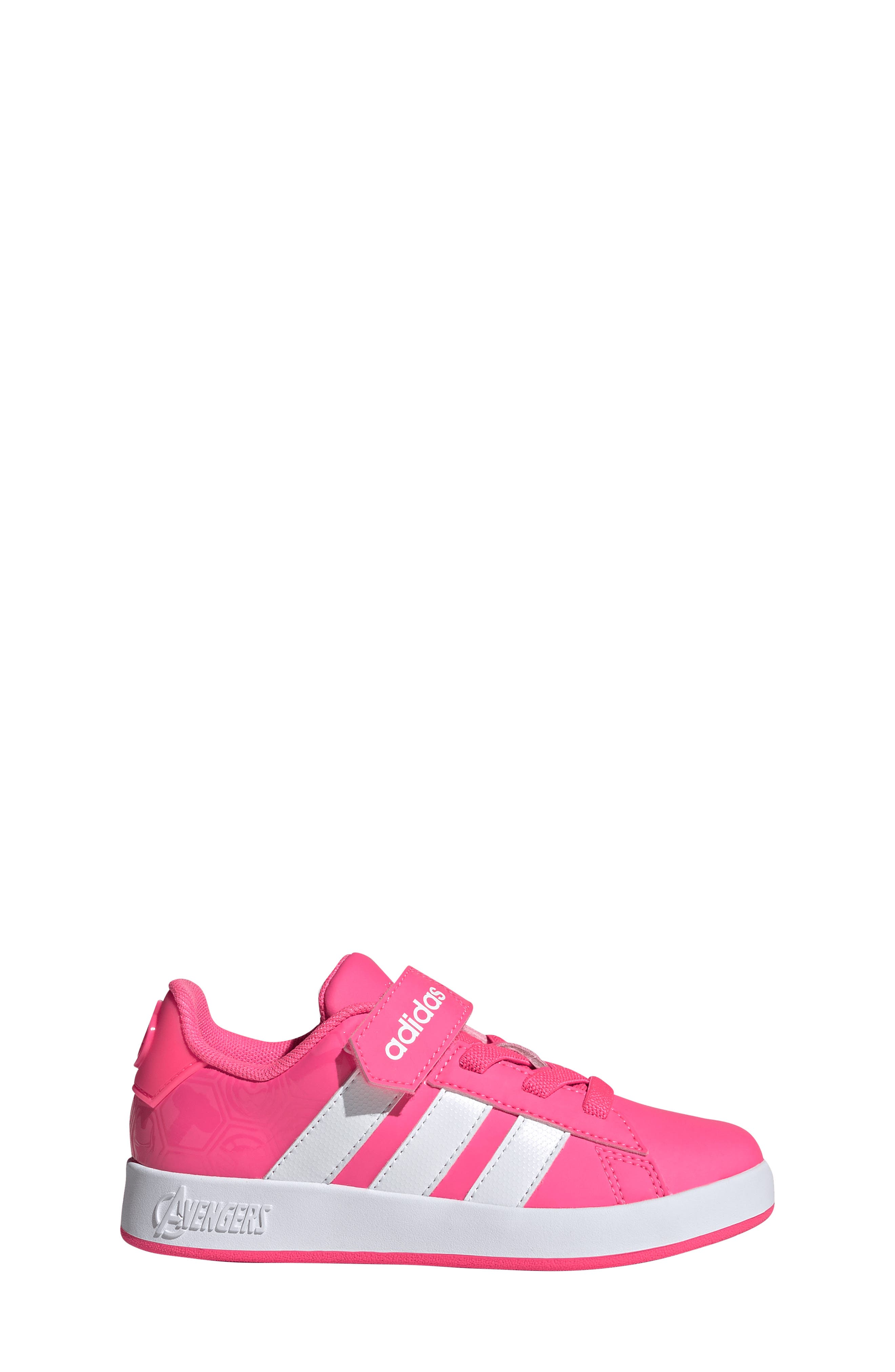 adidas Kids' Grand Court Sneaker, Alternate, color, Lucid Pink/ White/ Clear Pink