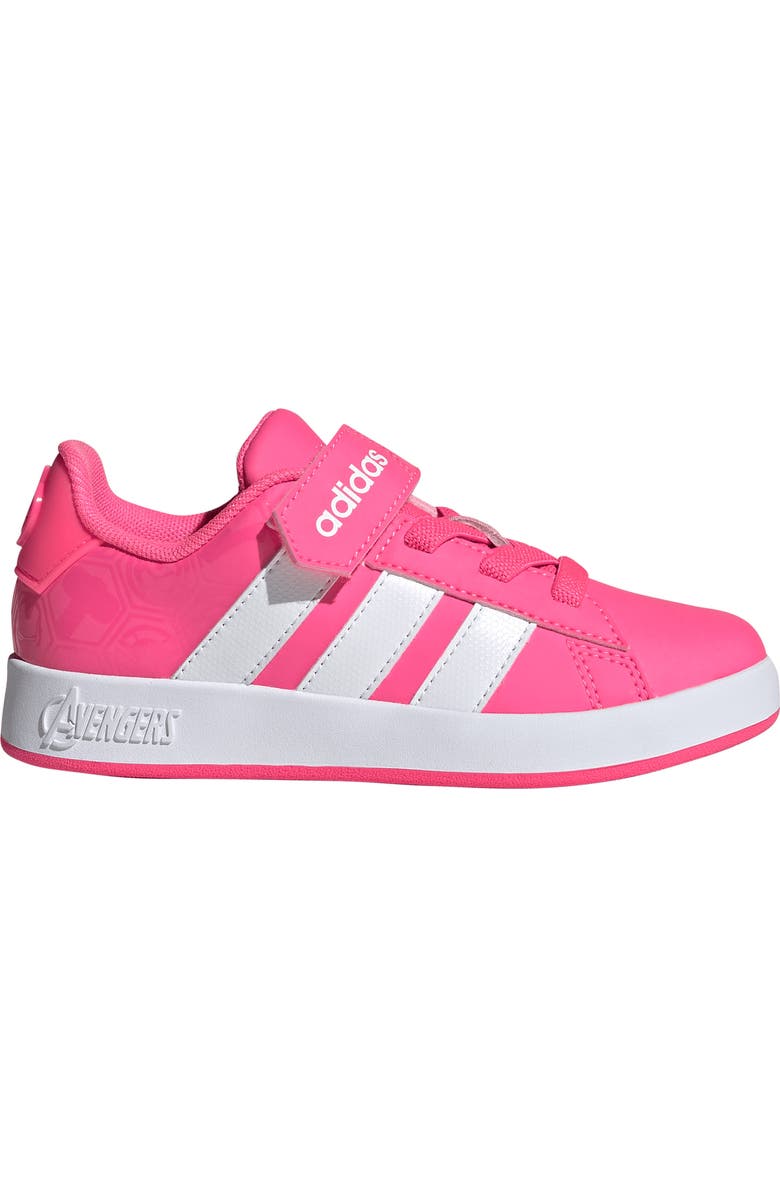 adidas Kids' Grand Court Sneaker, Alternate, color, Lucid Pink/ White/ Clear Pink