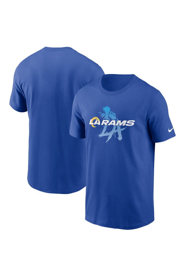 Men's Nike Royal Los Angeles Rams Hometown Collection Just Play T-Shirt, Main, color, Royal