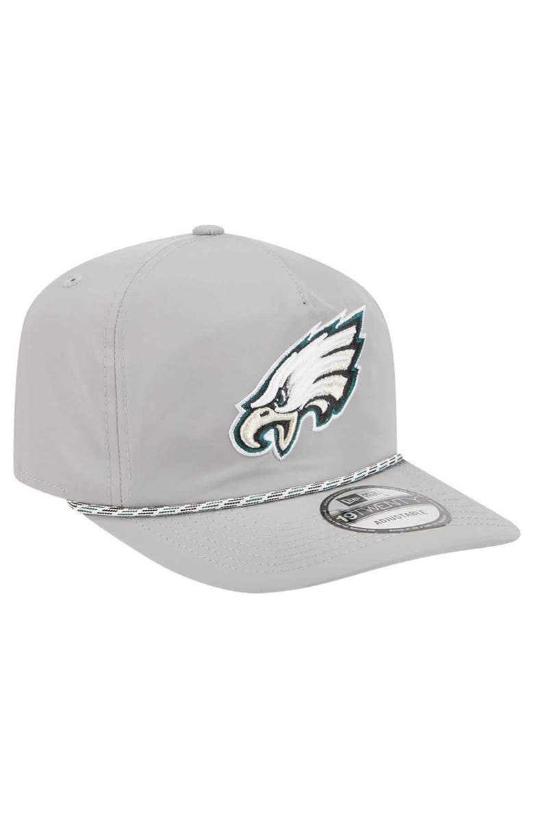 New Era Men
s New Era Silver Philadelphia Eagles Rope 19TWENTY Hat, Alternate, color, Silver