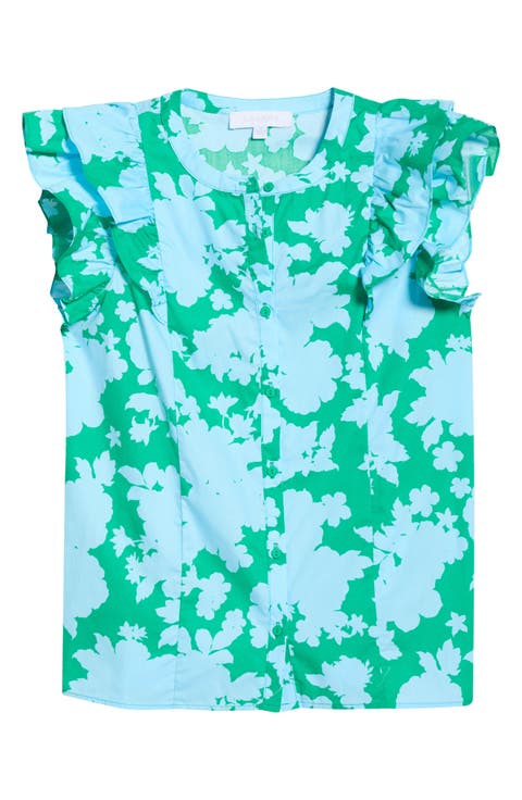 Riona Floral Sammi Cotton Button-Up Shirt