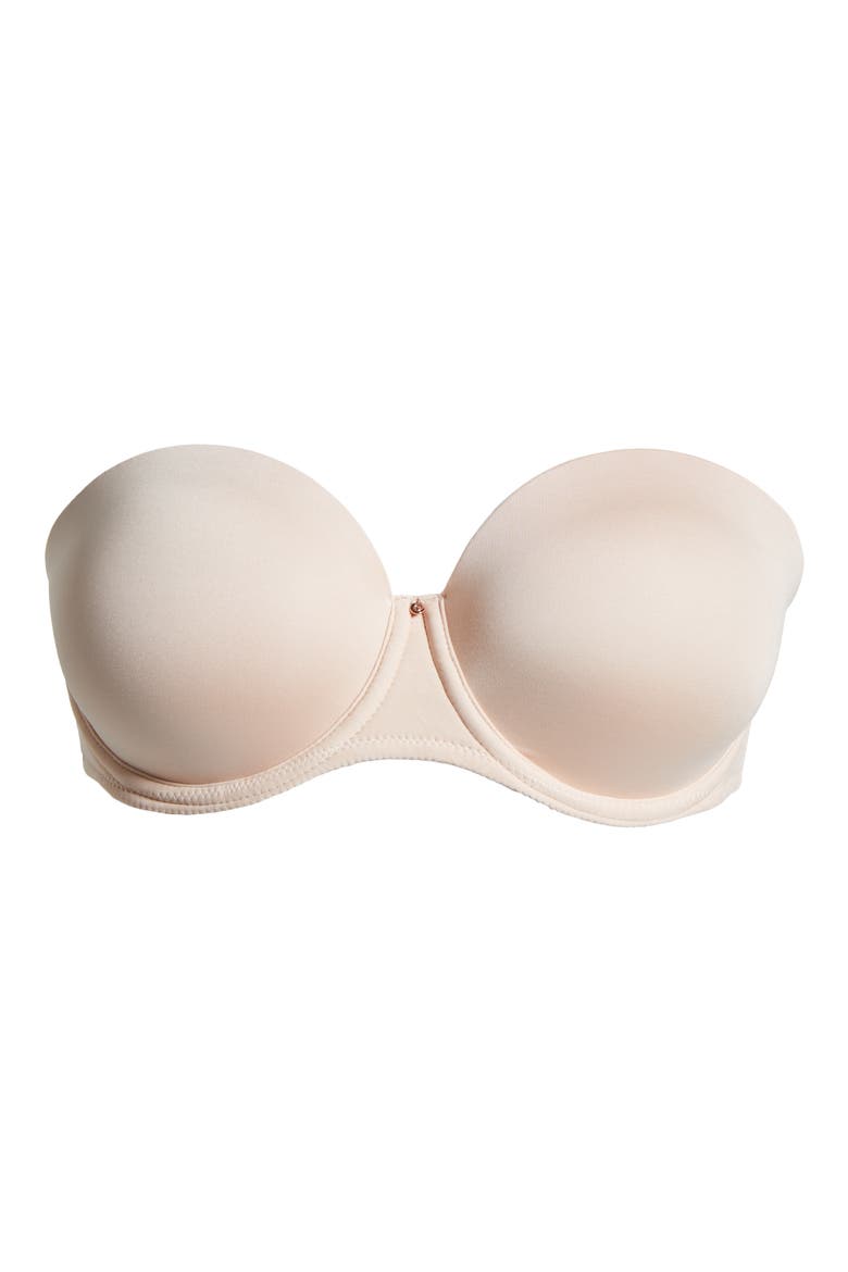 Comfort Chic Full Bust Strapless Bra, Alternate, color, ROSE