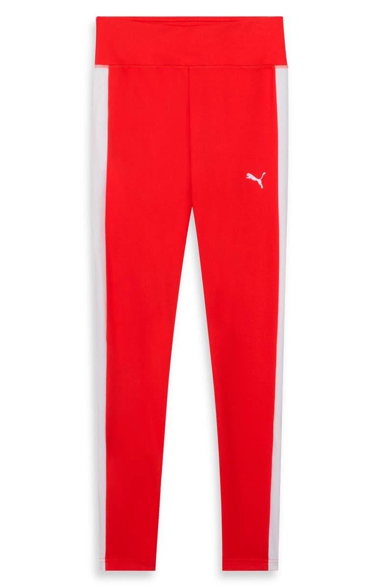 PUMA T7 Leggings, Alternate, color, For All Time Red-Puma White