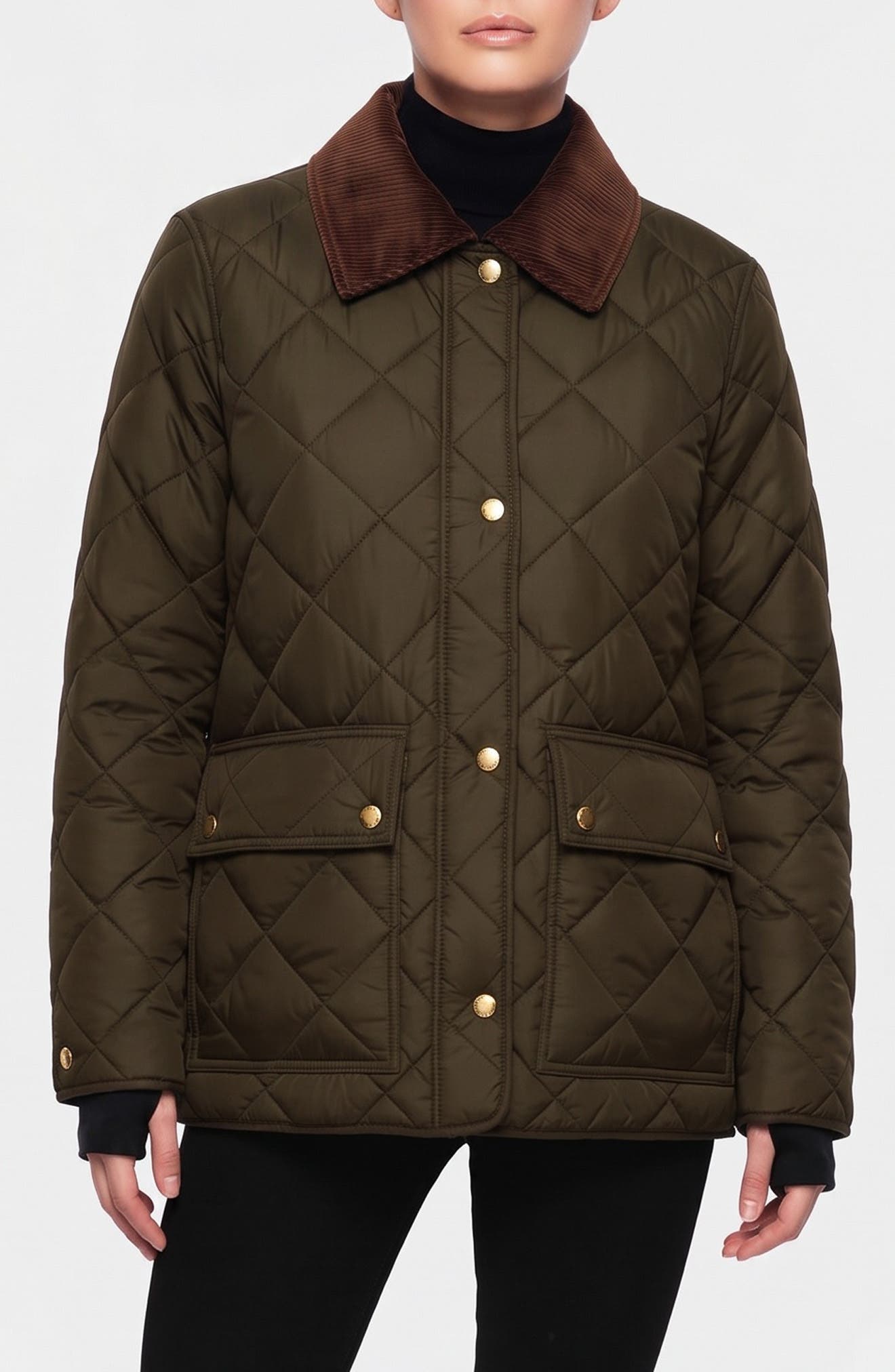 S13 Bridget Quilted Field Jacket In Military