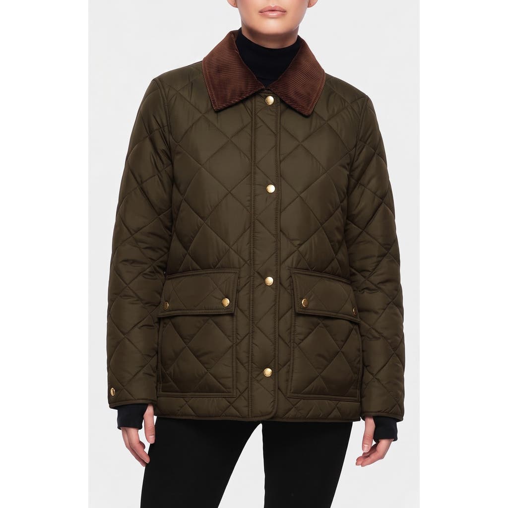S13 Bridget Quilted Field Jacket In Military