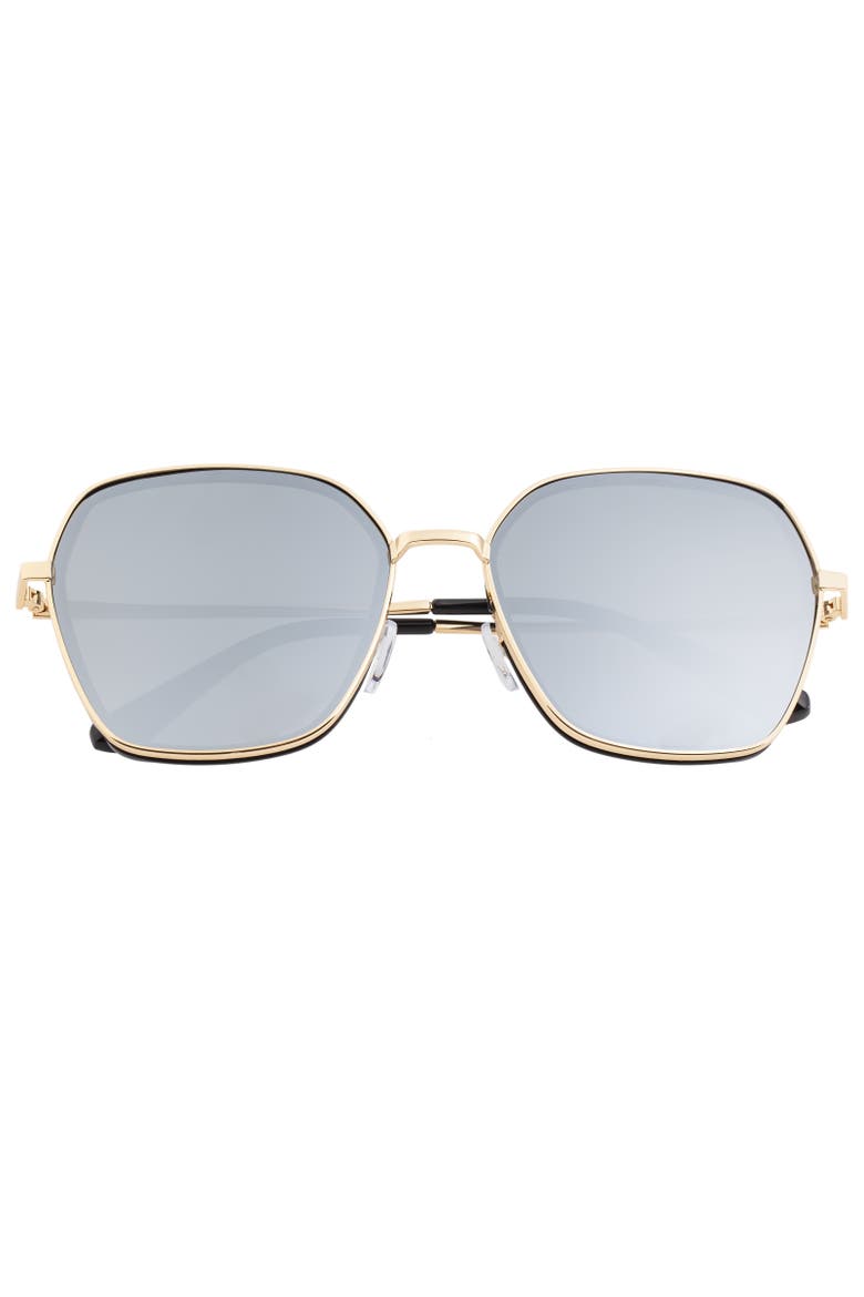 Emilia Polarized Sunglasses, Alternate, color, Gold/Silver