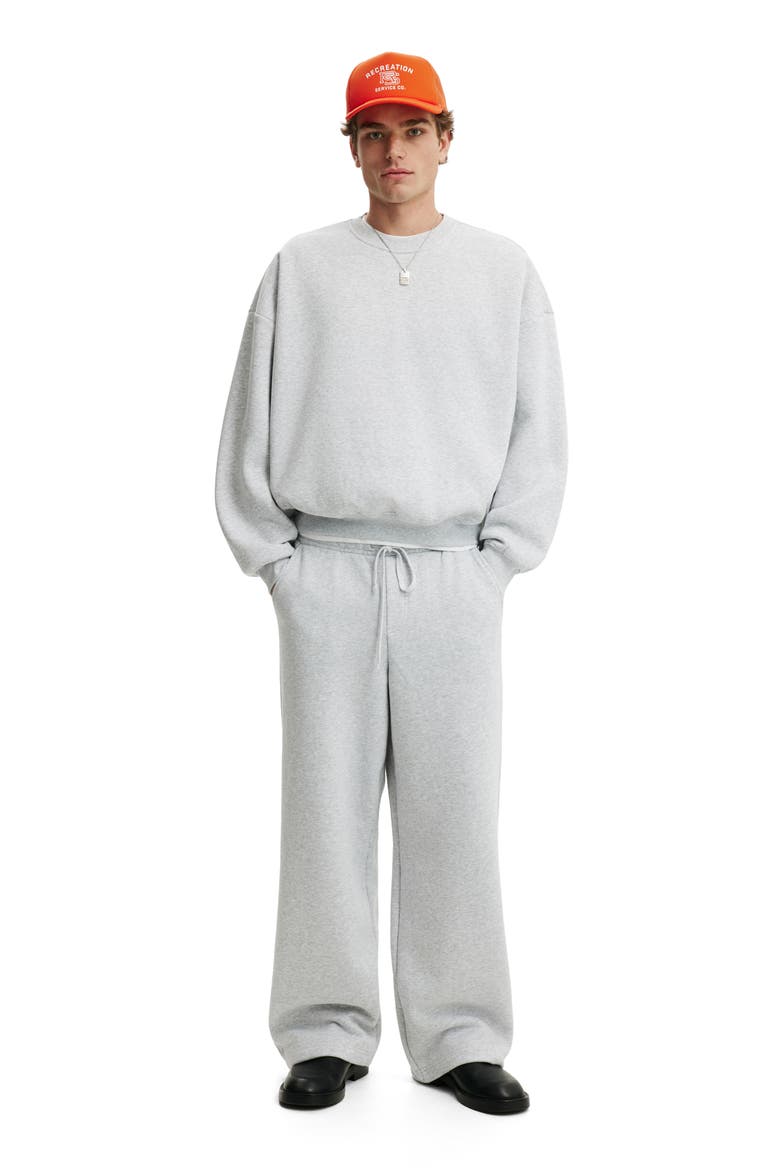 Men's Relaxed Crew Sweater, Alternate, color, Grey Marle