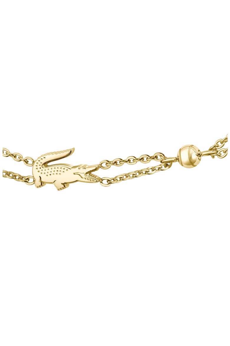 Crocodile Station Bracelet, Alternate, color, GOLD