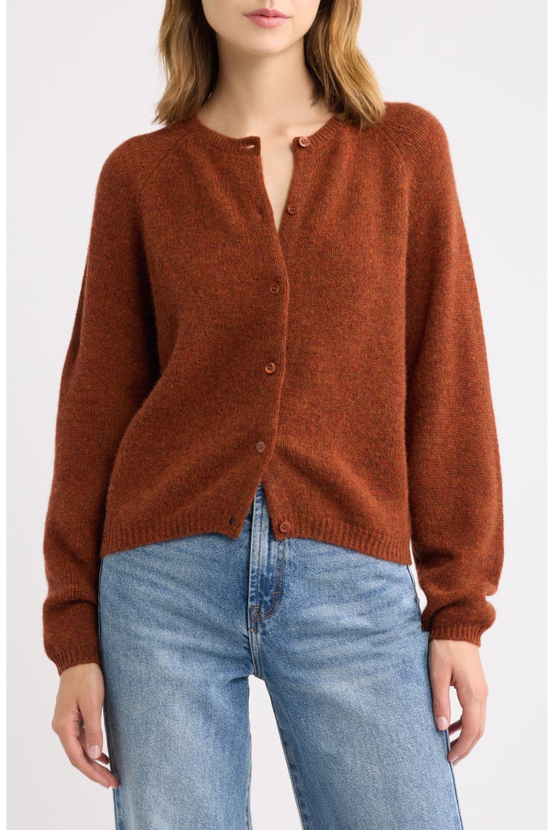 Peroline Cashmere Cardigan, Main, color, EMBER