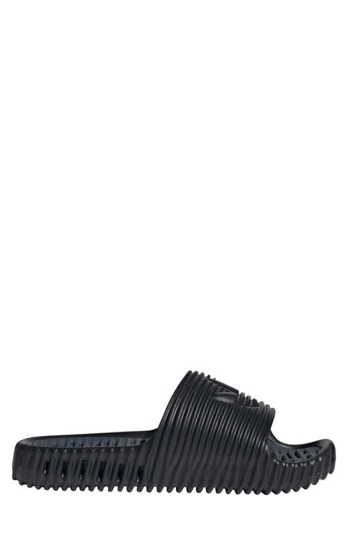 Adidas Originals Mens Adilette 25 Slides In Black/black/grey