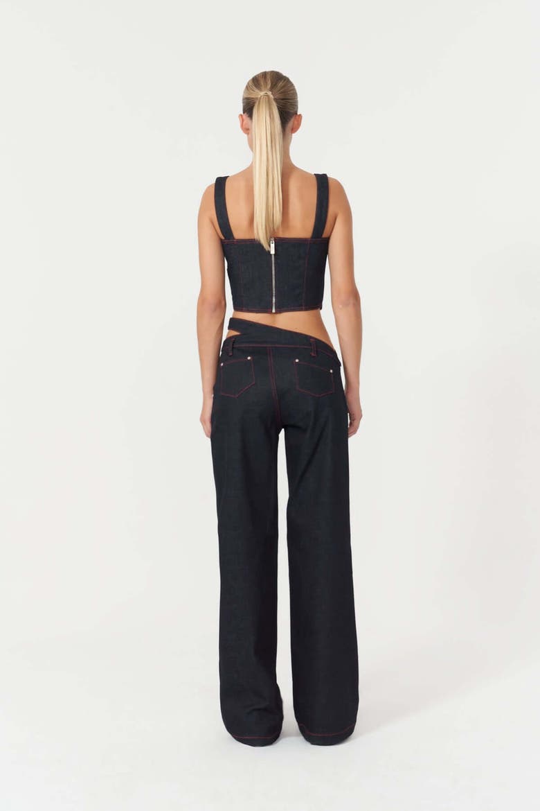 Harvey Crop Top, Alternate, color, Deep Blue