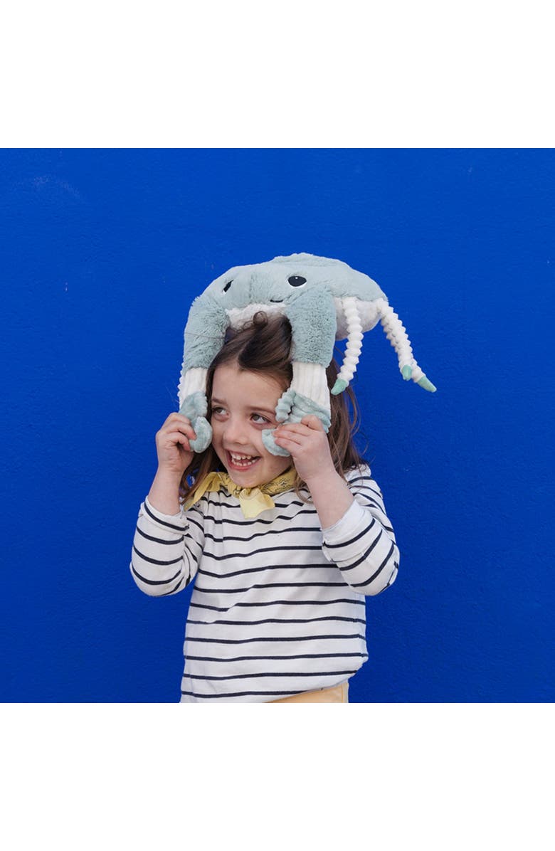 Les Ptipotos Crab Mom & Her Baby - Secret Keeper Plush Toy, Eco-Friendly, Soft & Washable, Alternate, color, Mint