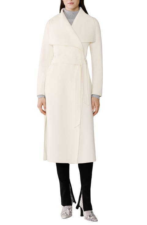 Britta Cascade Collar Wool Blend Coat