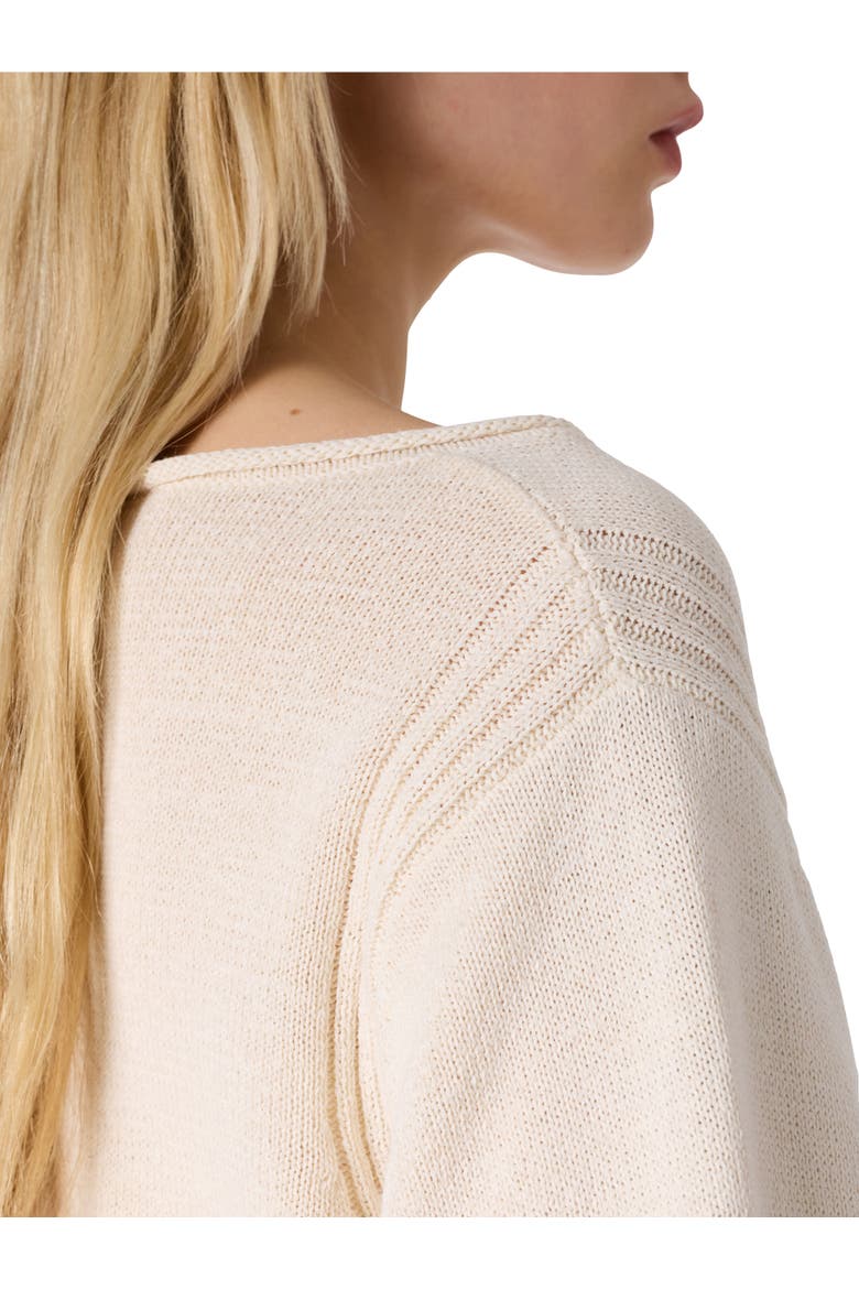 Liona 3/4 Sleeve Boat Neck Knit Top, Alternate, color, Ecru