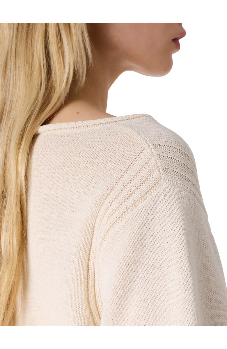 GERARD DAREL Liona 3/4 Sleeve Boat Neck Knit Top, Alternate, color, Ecru