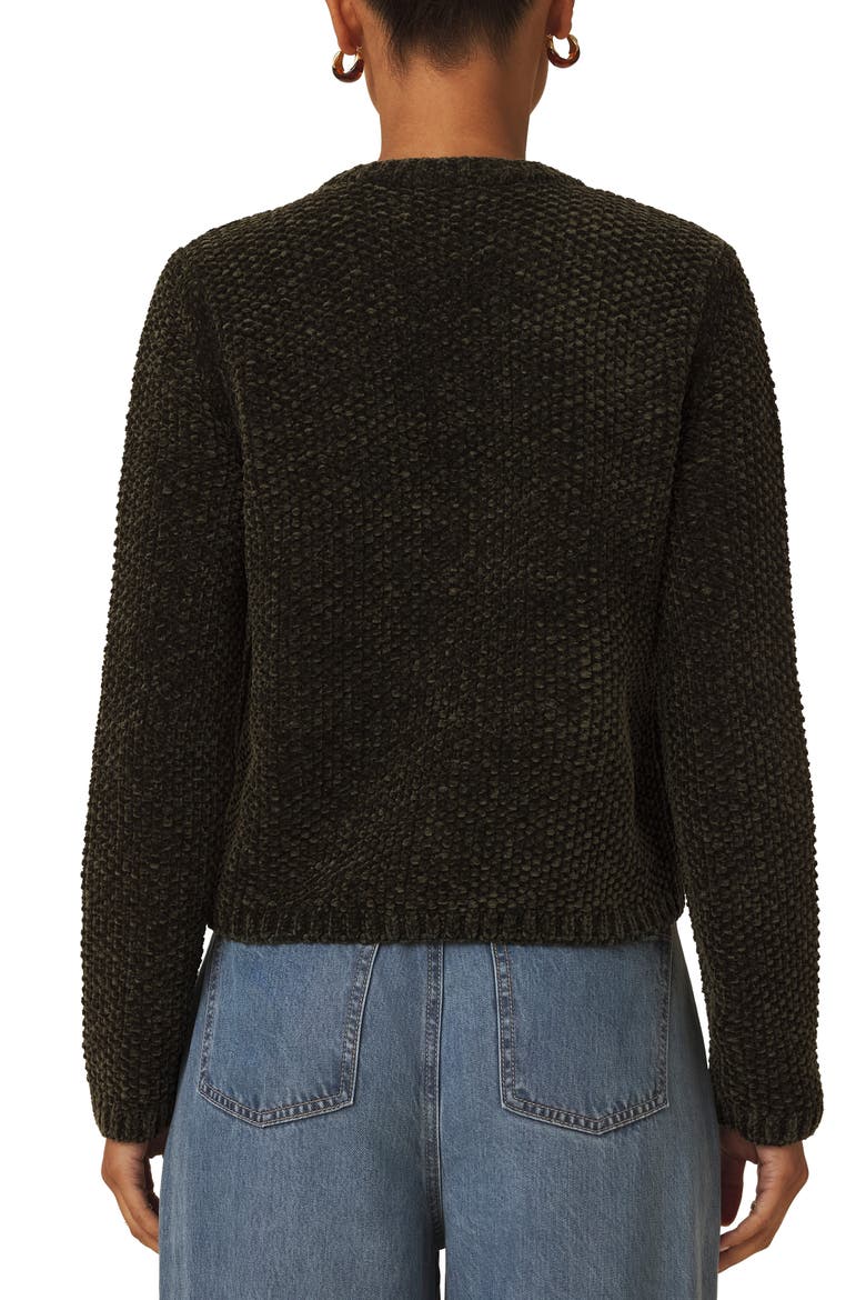 Aubrey Chenille Cardigan, Alternate, color, GREEN SPRUCE