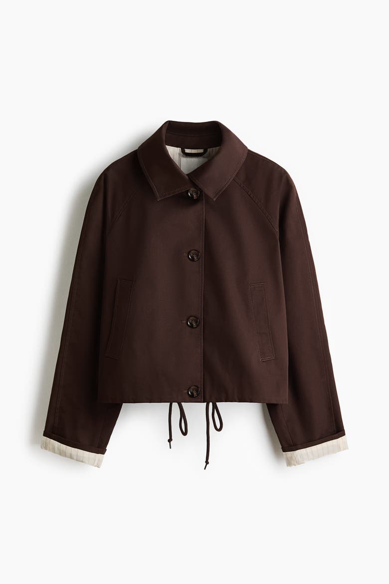 Twill jacket, Alternate, color, Dark brown