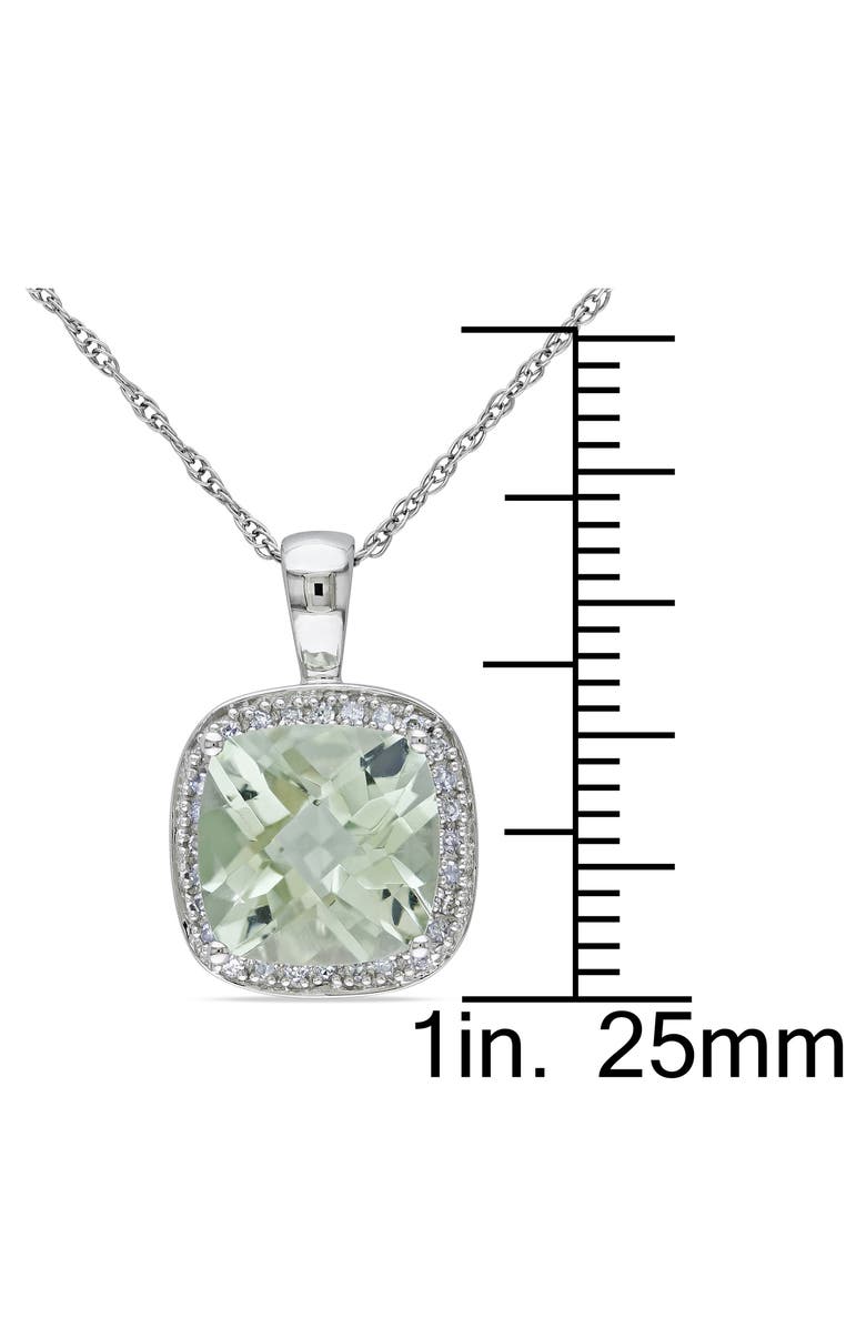Julianna B. Diamond Halo Pendant Necklace 10k, Alternate, color, 