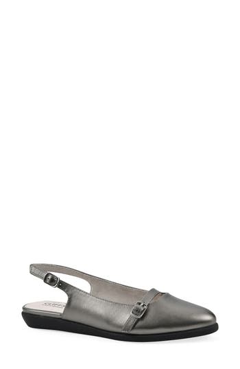 Cliffs By White Mountain Milona Slingback Flat In Silver