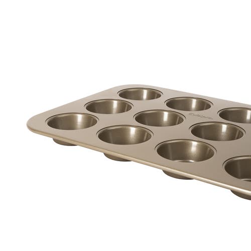 Cuisipro 12-cup Steel Nonstick Muffin Baking Pan In Brown