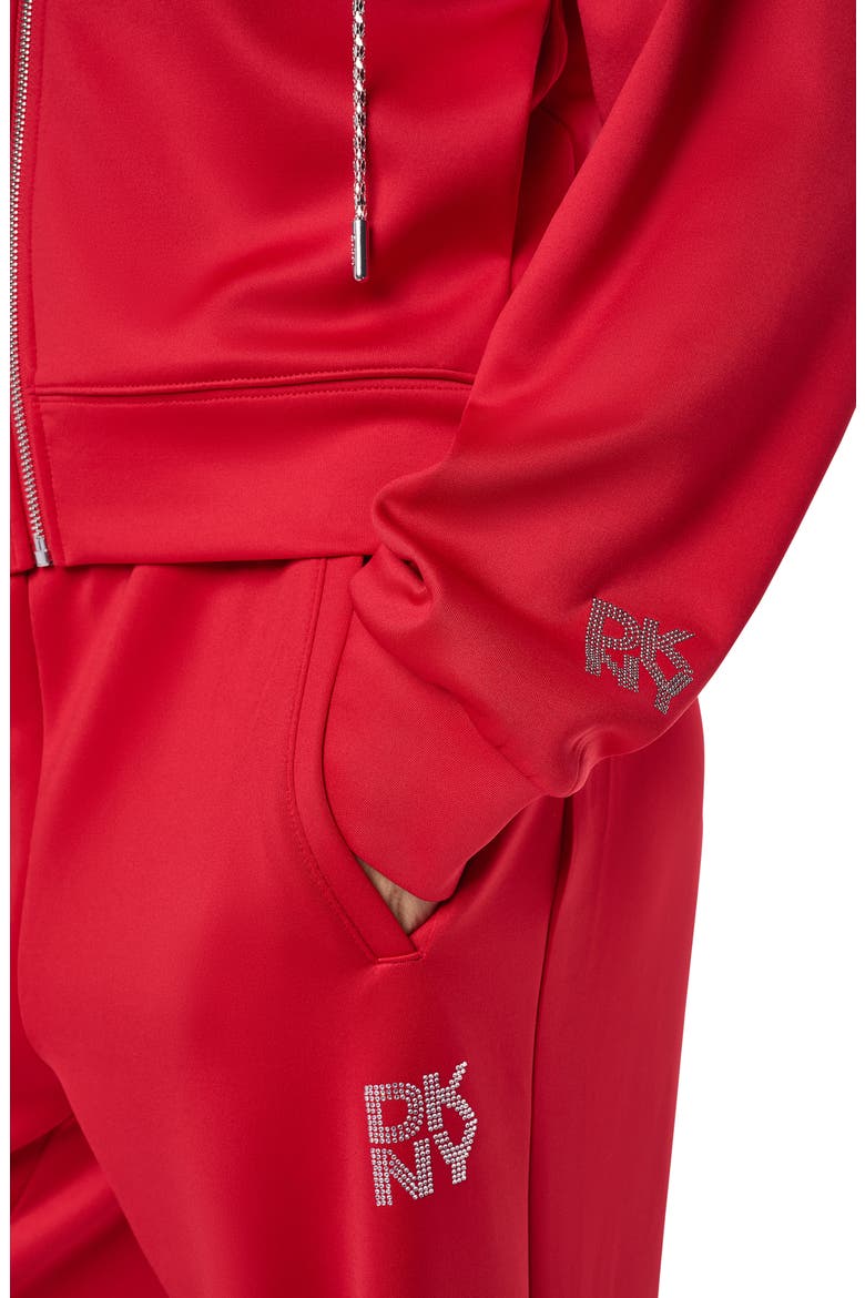 Chain Cord Front Zip Hoodie, Alternate, color, VIBRANT RE