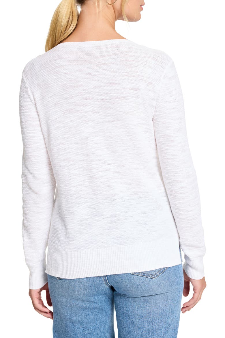 Breezy Textures Cotton Blend Sweater, Alternate, color, PAPER WHITE