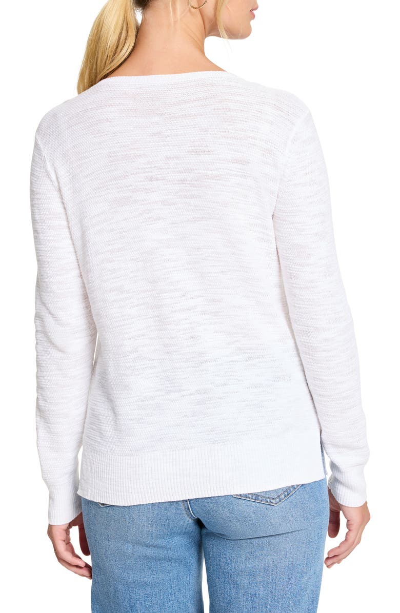 NIC+ZOE Breezy Textures Cotton Blend Sweater, Alternate, color, 